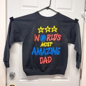 World's Most Amazing Dad Med Sweatshirt Vintage Streetwear Y2K Casual noc3799